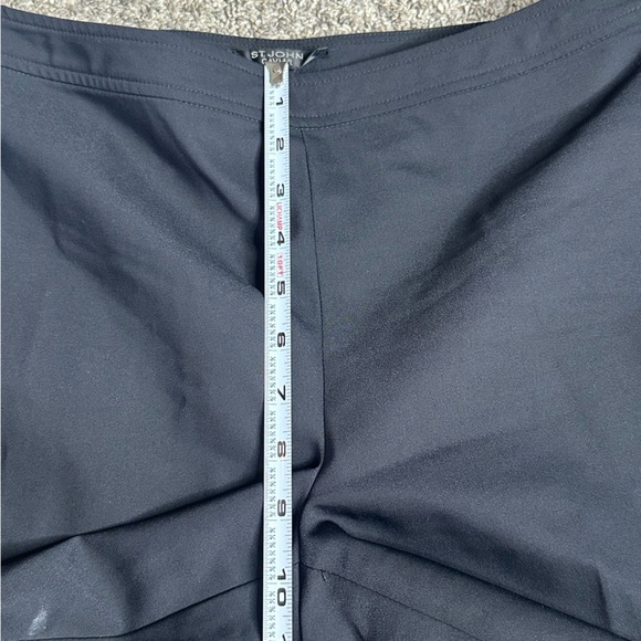 St. John Caviar Black Dress pants 2 XS office buisness casual old money luxury - Picture 9 of 10